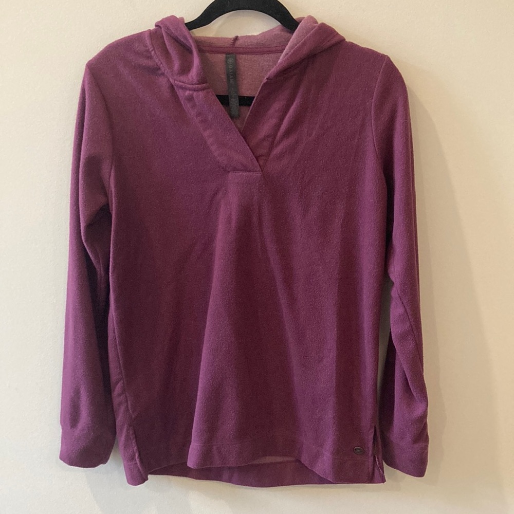 Gaiam Women's Asana Fleece Hoodie purple